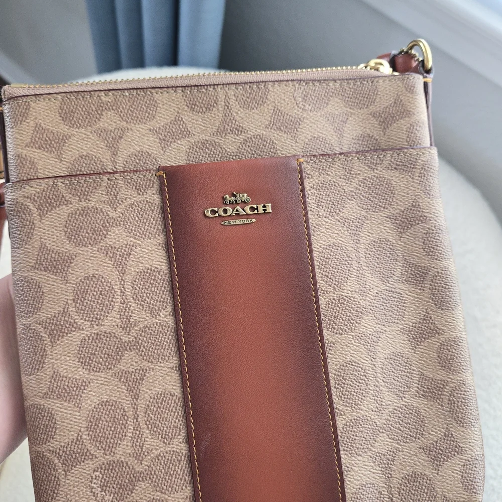 Coach EUC Kitt Signature Jacquard Crossbody Bag - Picture 15 of 16